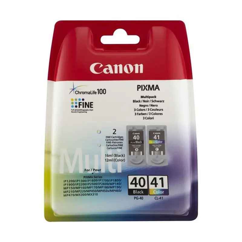 Cartuș de cerneală Canon PG-40+CL-41, 16ml, Pachet multiplu cu 2 culori - photo
