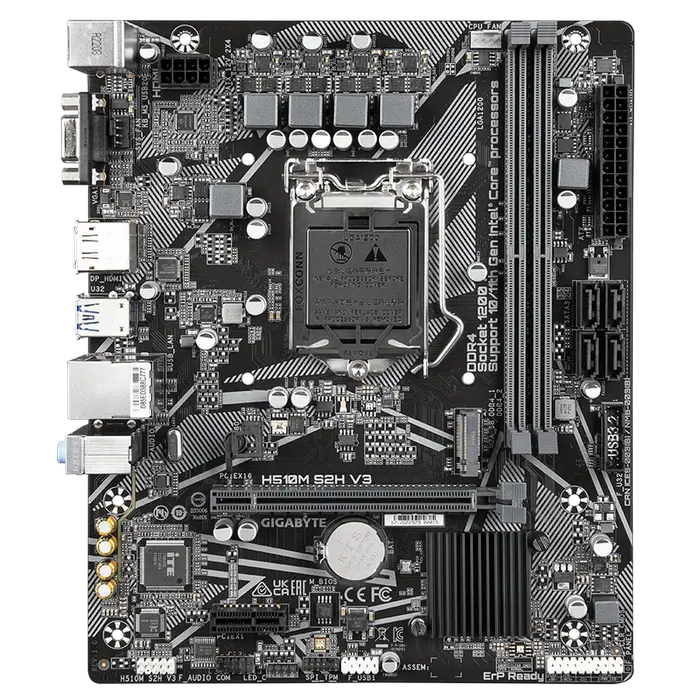 Placă de bază Gigabyte H510M S2H V3, LGA1200, Intel H470, Micro-ATX - photo