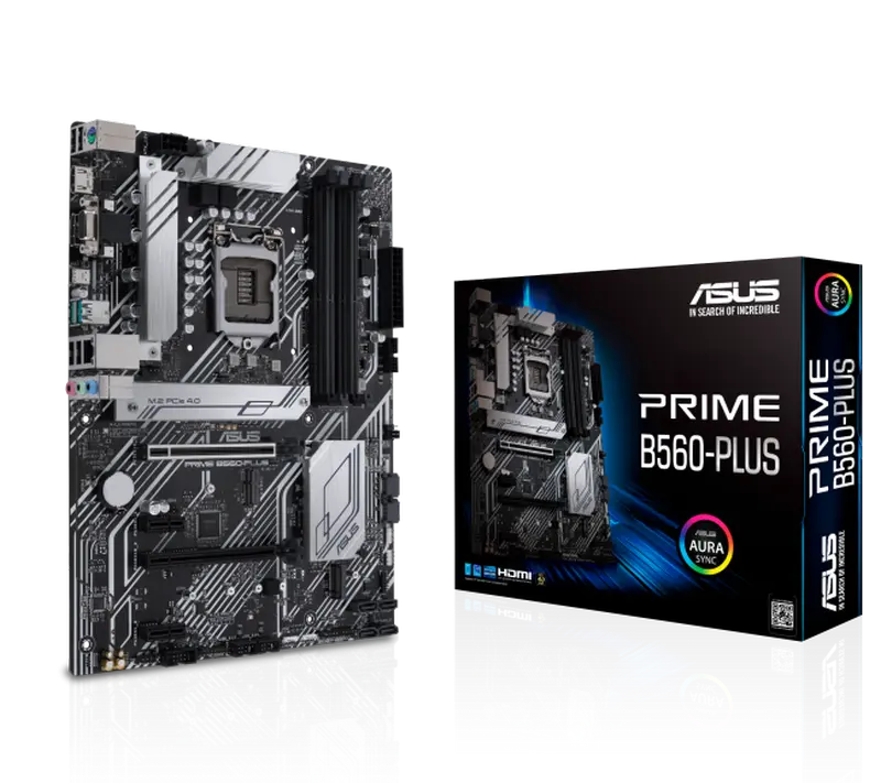 Материнская плата ASUS PRIME B560-PLUS, LGA1200, Intel B560, ATX - photo