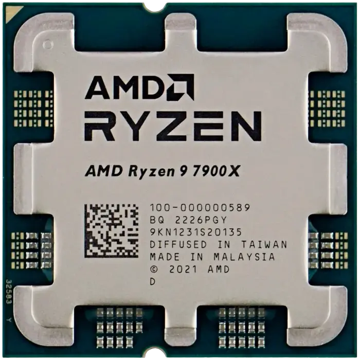 Procesor AMD Ryzen 9 7900X, AMD Radeon Graphics,  | Tray - photo