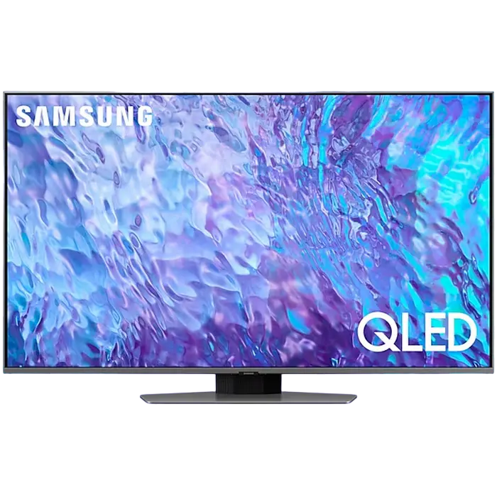50" QLED SMART TV Samsung QE50Q80CAUXUA, 3840x2160 4K UHD, Tizen, Argintiu - photo
