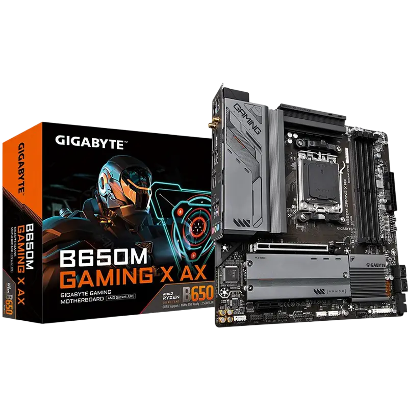 Placă de bază Gigabyte B650M GAMING X AX, AM5, AMD B650, Micro-ATX - photo