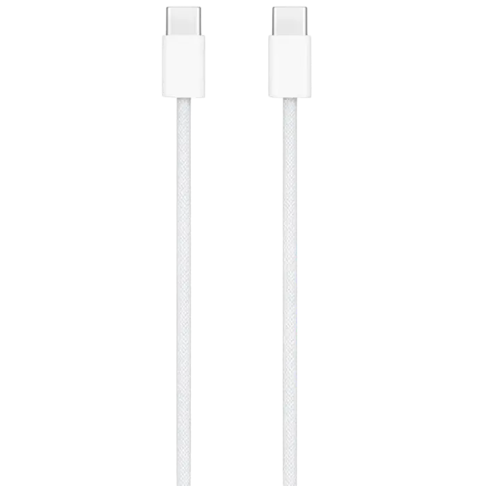 Cablu de încărcare și date Apple MQKJ3, USB Type-C (M)/USB Type-C (M), 1m, Alb - photo