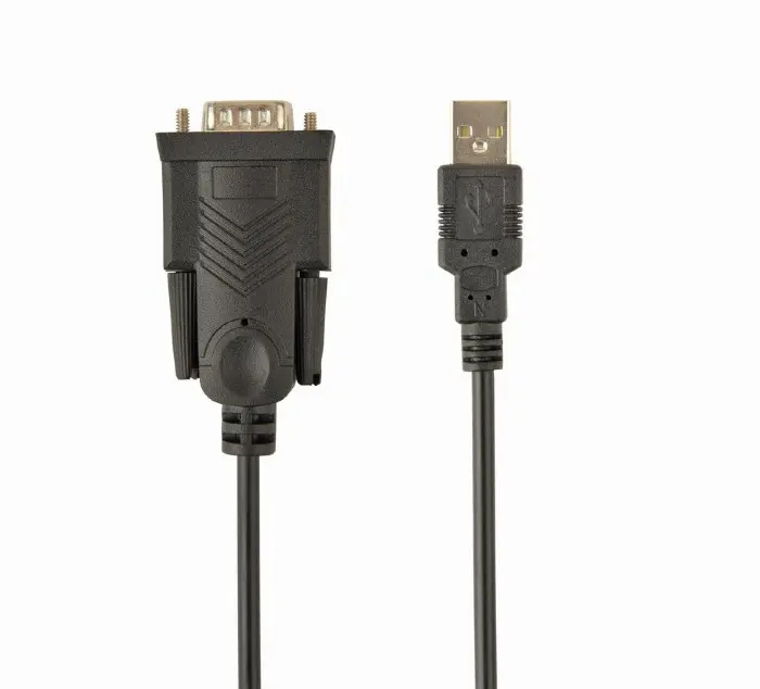 Converter USB to Serial port, Gembird "UAS-DB9M-02",1.5m cable, Black - photo