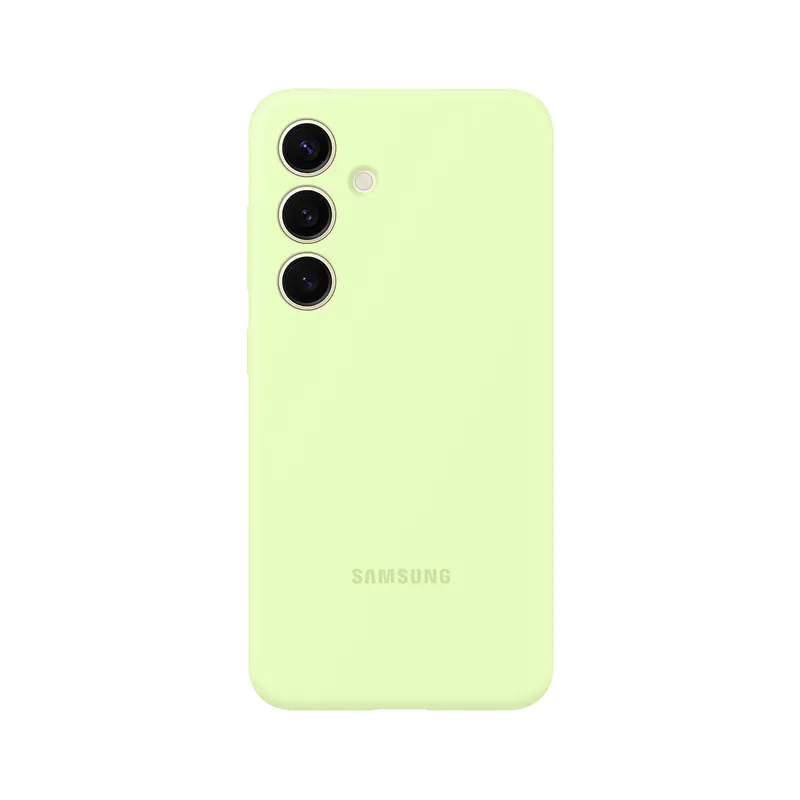 Чехол Samsung Silicone Cover Galaxy S24, Светло-зеленый - photo