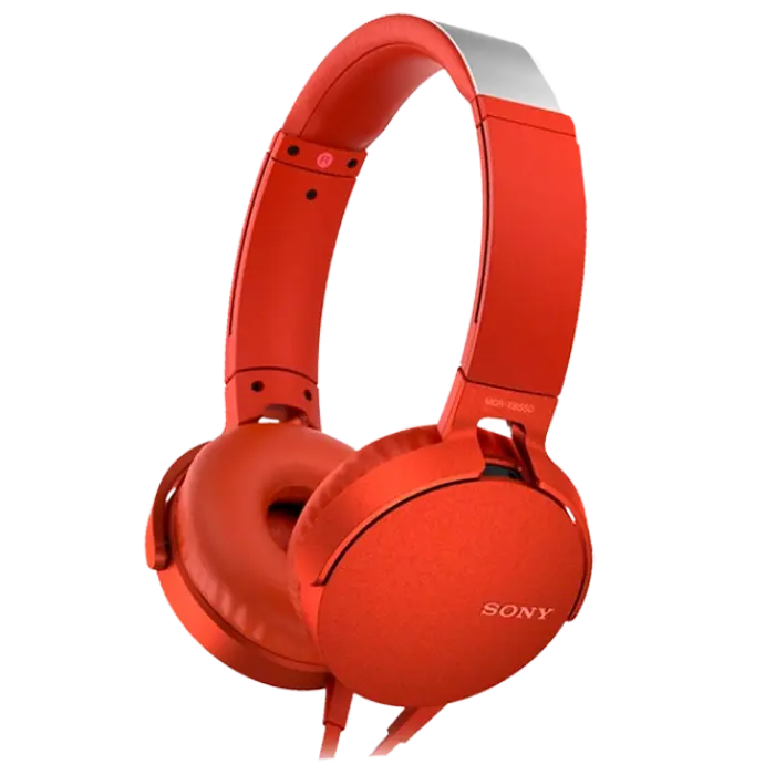 Наушники SONY MDR-XB550AP, Красный - photo