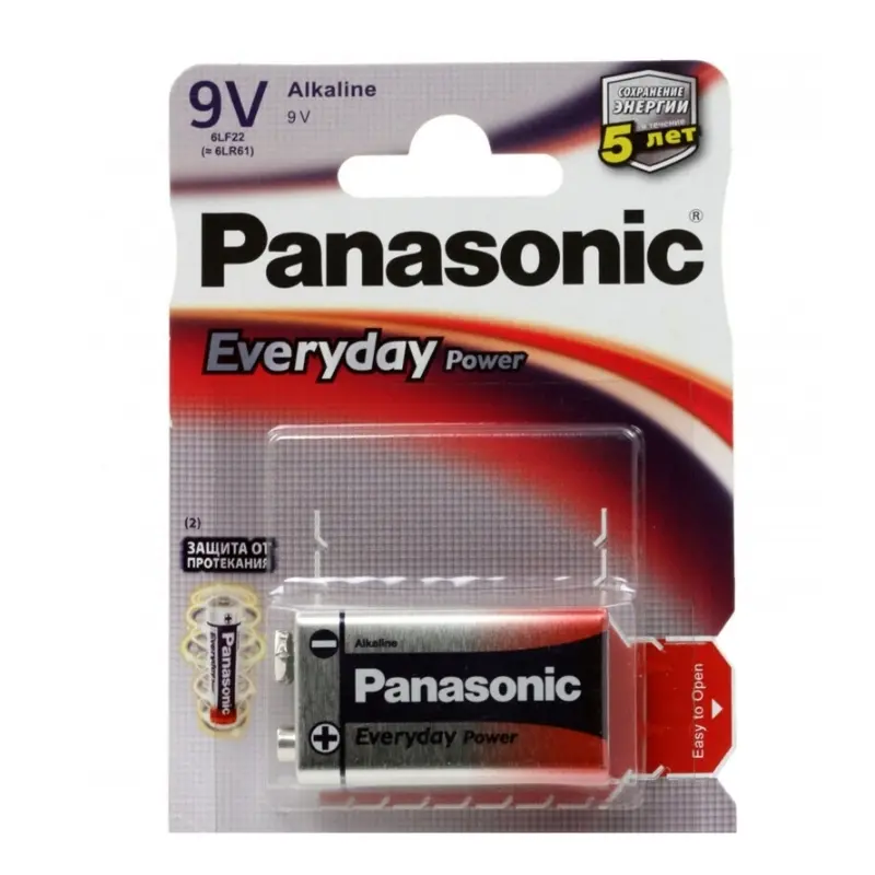 Baterie dreptunghiulară Panasonic 6LF22REE/6LR61REE, Crona, 1buc. - photo