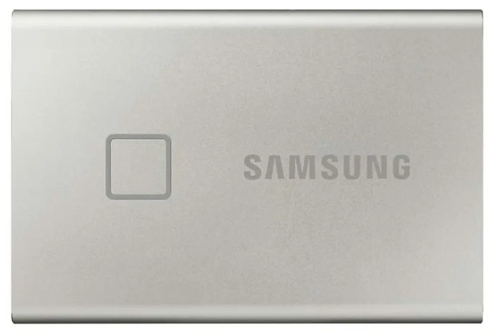 Внешний портативный SSD накопитель Samsung Portable SSD T7 Touch,  2 TB, Серебристый (MU-PC2T0S/WW) - photo