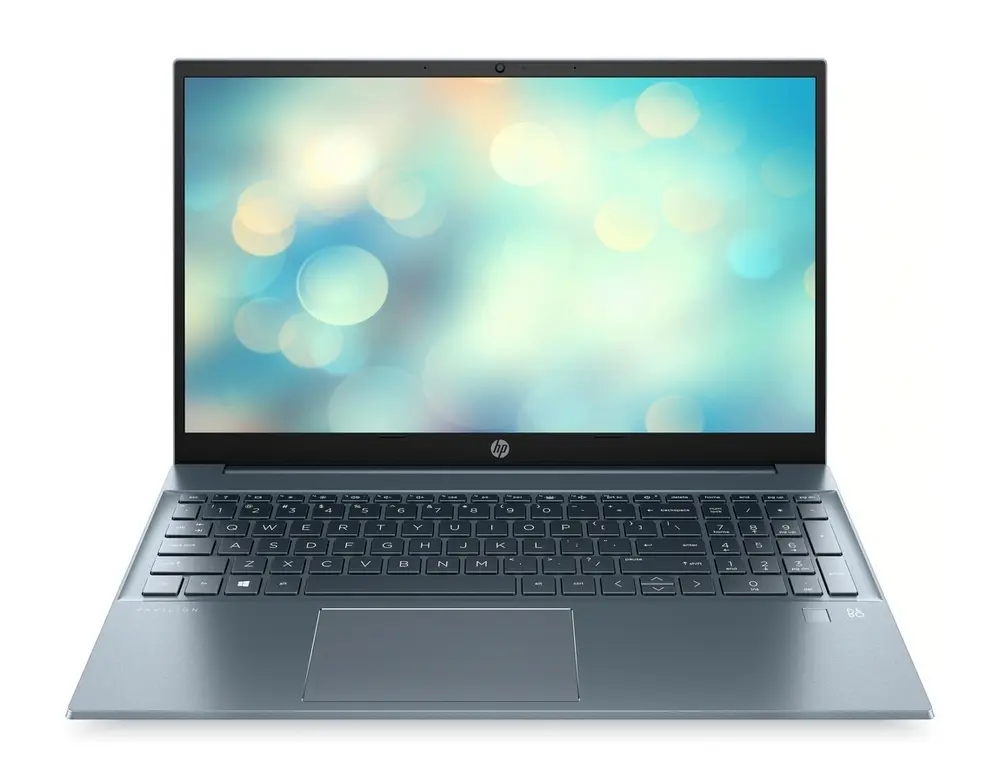 Ноутбук 15,6" HP Pavilion 15-eh1009ur, Fog Blue, AMD Ryzen 5 5500U, 8Гб/512Гб, FreeDOS - photo