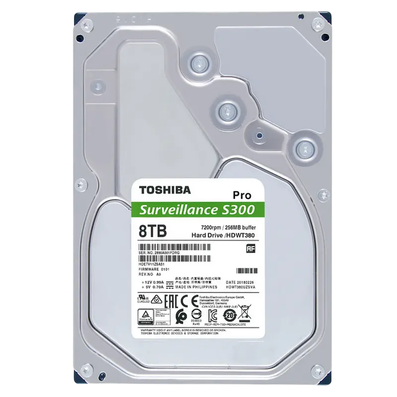 Unitate HDD Toshiba S300 Pro, 3.5", 8 TB <HDWT380UZSVA> - photo