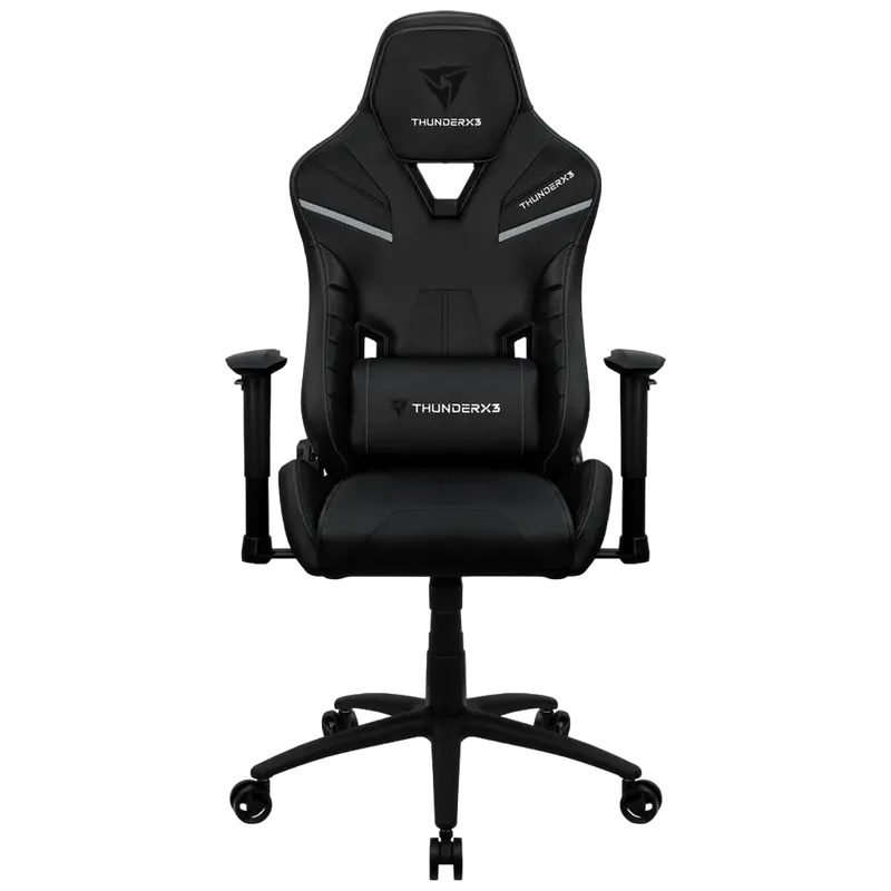 Игровое кресло ThunderX3 TC5, Искусственная кожа, Чёрный - photo