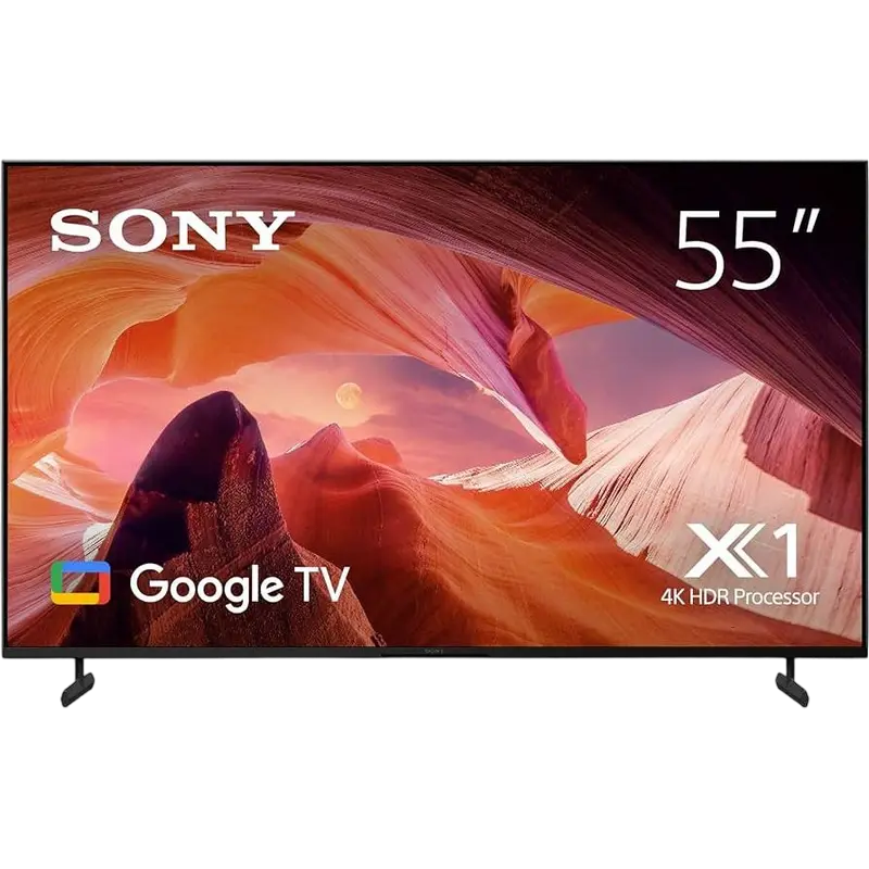 55" LED SMART Телевизор SONY KD55X80LAEP, 3840x2160 4K UHD, Google TV, Чёрный - photo
