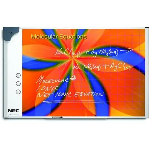 Tablă de proiecție NEC 78" 4:3, 100013012, Magnetică, Albă - photo