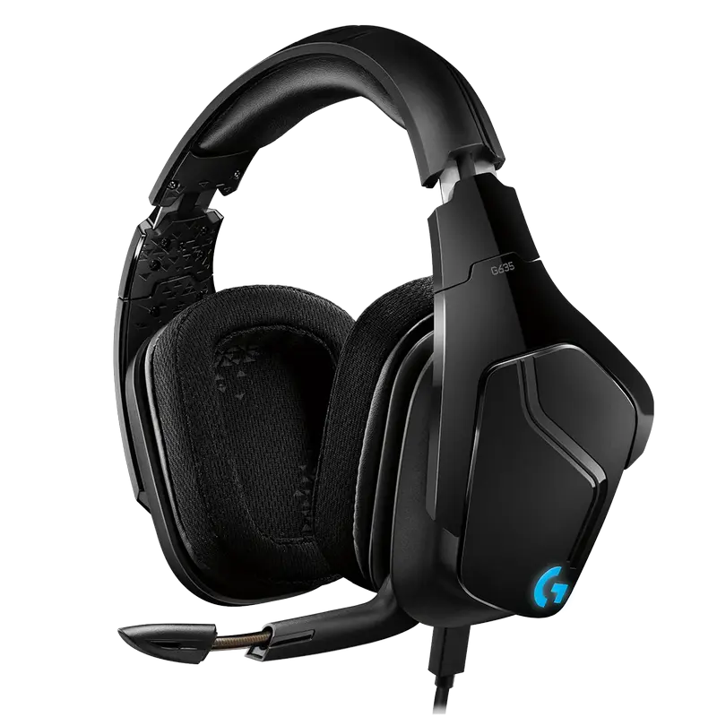 Игровая Гарнитура Logitech G635, Беспроводной/C проводом, Чёрный - photo