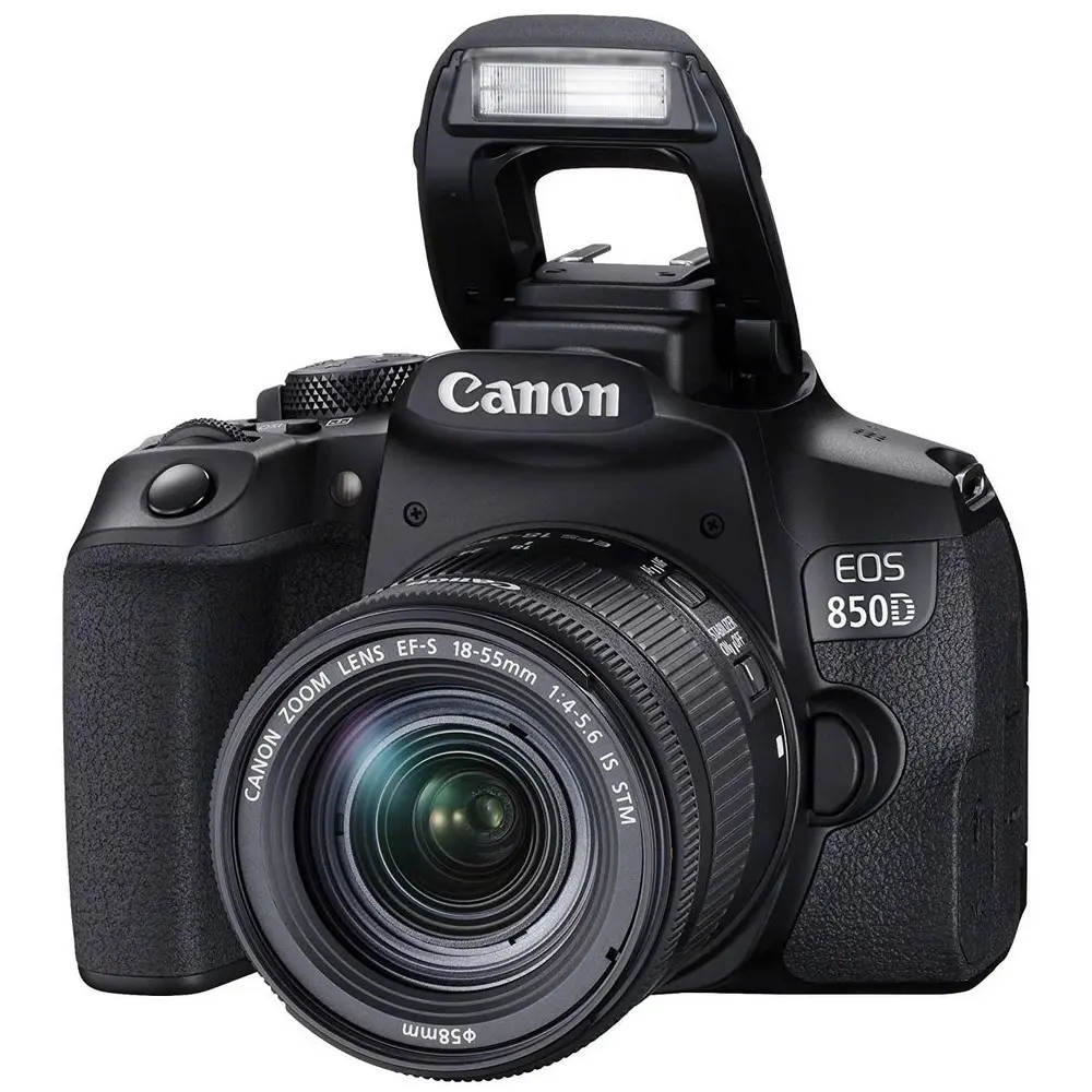 Aparat foto DSLR Canon EOS 850D + EF-S 18-55 IS, Negru - photo