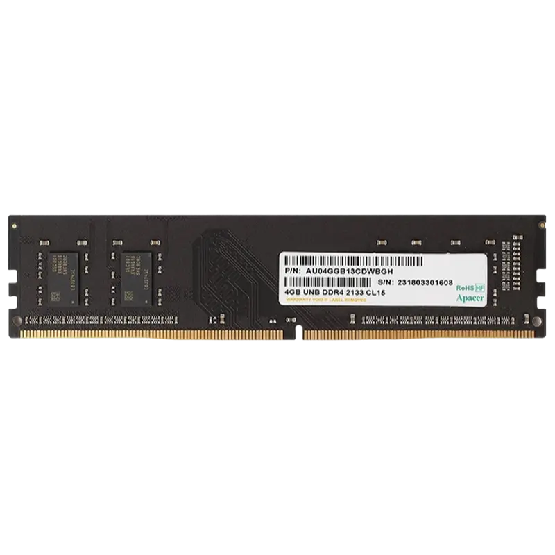 Memorie RAM Apacer AU04GGB24CETBGH, DDR4 SDRAM, 2400 MHz, 4GB - photo