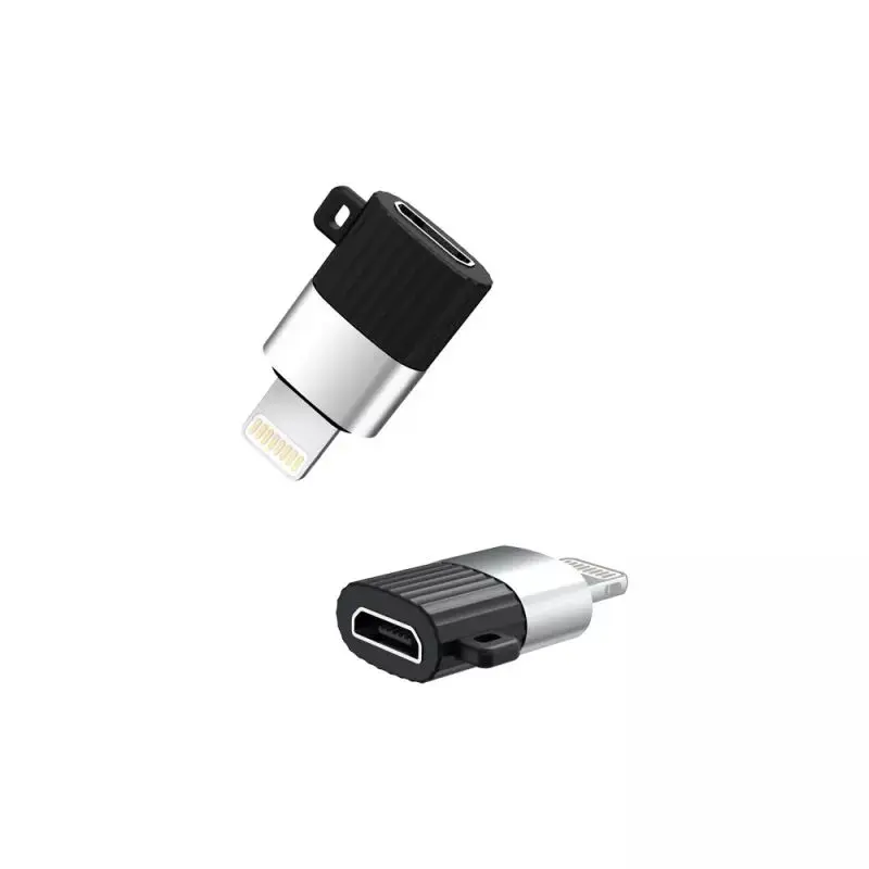 Adaptor USB XO NB149B, micro-USB (F)/Lightning, Negru