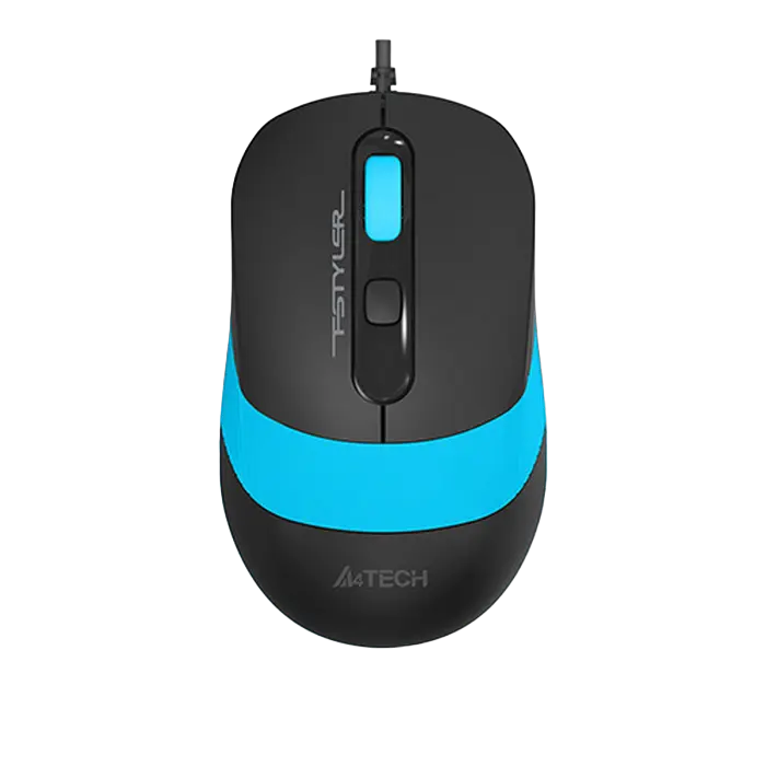 Mouse A4Tech FM10, Negru/Albastru - photo