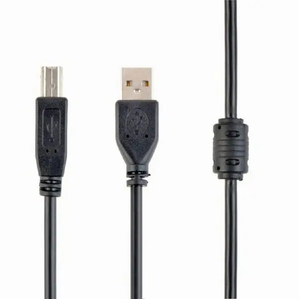 Cablu încărcare și sincronizare Cablexpert CCF-USB2-AMBM-10, USB Type-A/USB Type-B, 3m, Negru
