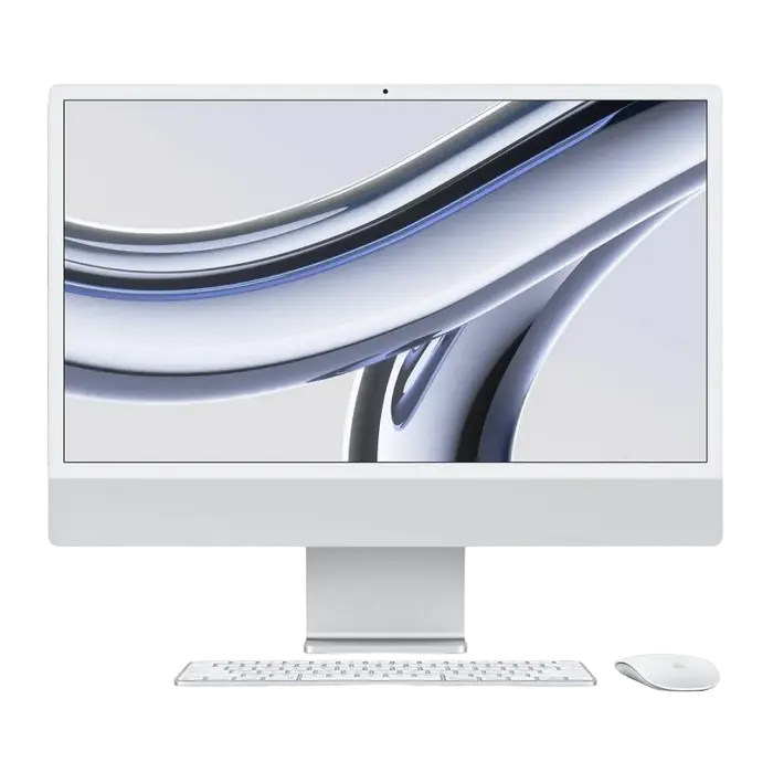 Computer All-in-One Apple iMac A2873, 24", M3 with 8-core CPU and 10-core GPU, 8GB/512GB, macOS Sonoma, Argintiu - photo