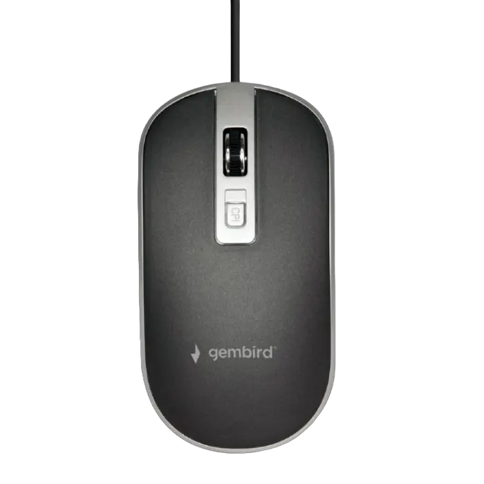 Mouse Gembird MUS-4B-06-BS, Negru/Argintiu - photo