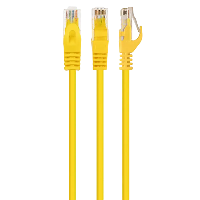 Patch cord Cablexpert PP6U-3M/Y, Cat6 UTP, 3m, Galben - photo