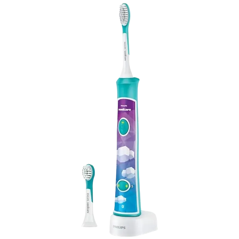 Periuța de dinți electrică sonică PHILIPS Sonicare For Kids HX6322/04, Turcoaz - photo