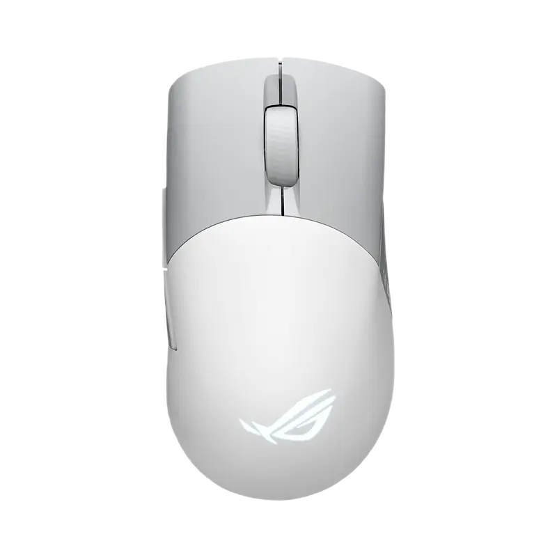 Gaming Mouse ASUS ROG Keris Wireless AimPoint, Alb/Gri - photo