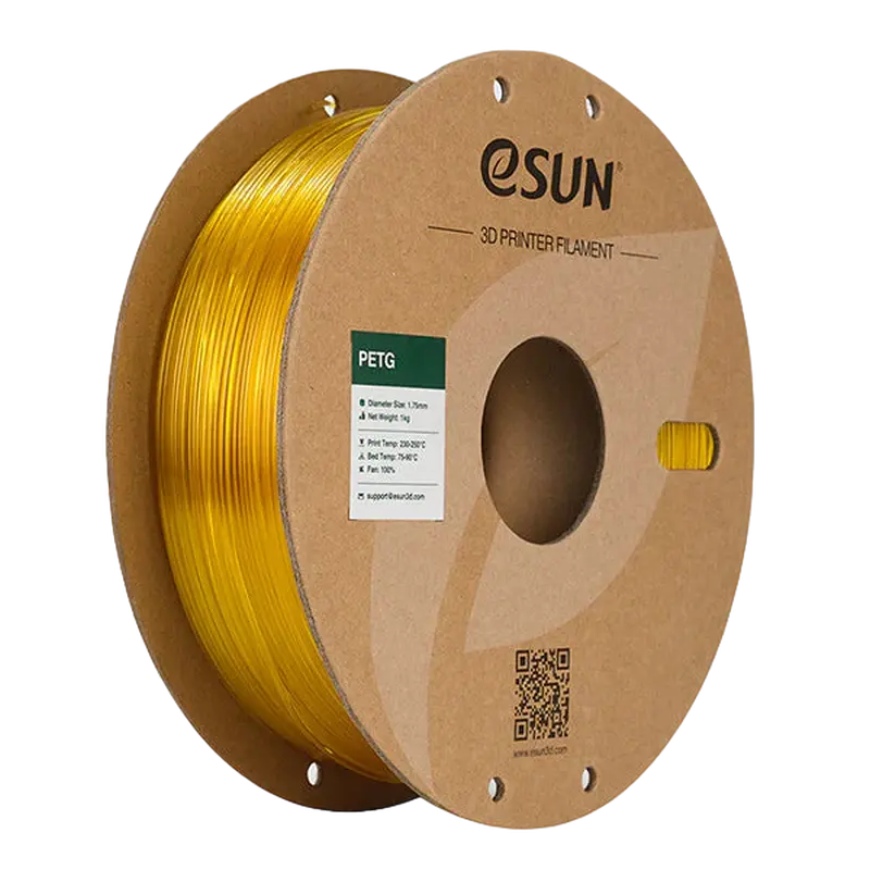 Филамент для 3D-принтера ESUN PETG Желтый, 1,75 мм, 1 кг - photo