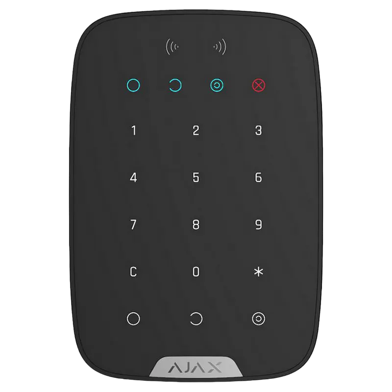 Tastatură tactilă fără fir Ajax KeyPad Plus, Negru - photo