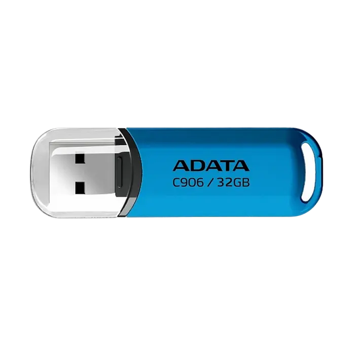 USB Flash накопитель ADATA C906, 32Гб, Синий - photo