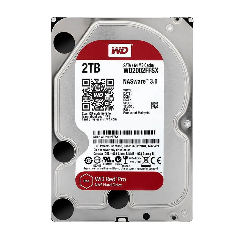 Жесткий диск Western Digital WD Red Pro, 3.5", 2 ТБ <WD2002FFSX> - photo