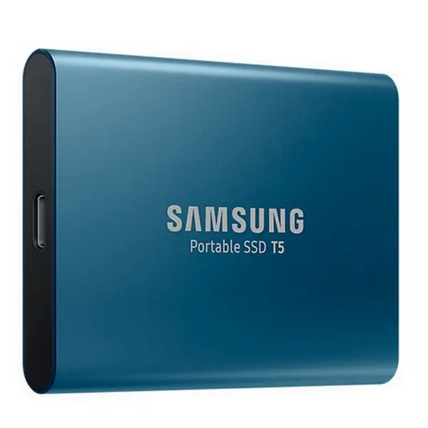 SSD portabil extern Samsung Portable SSD T5, 500 GB, Albastru (MU-PA500B/WW) - photo