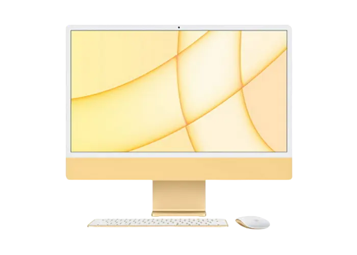 Моноблок Apple iMac A2438, M1 with 8-core CPU and 8-core GPU, 16ГБ/512Гб, macOS Big Sur, Жёлтый - photo