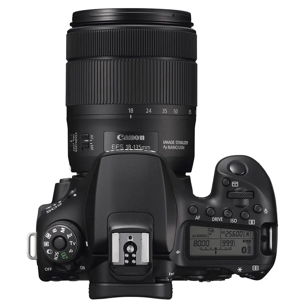 Aparat foto DSLR Canon EOS 90D + EF-S 18-135 IS, Negru