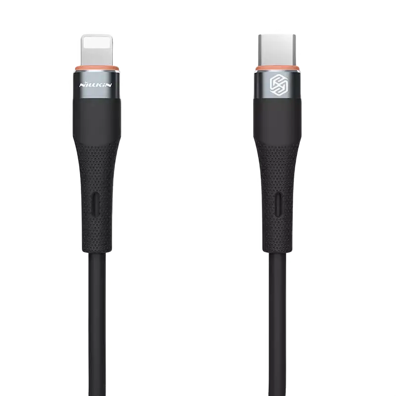 Зарядный кабель Nillkin Type-C to Lightning Cable, Flowspeed, USB Type-C/Lightning, 1,2м, Чёрный - photo