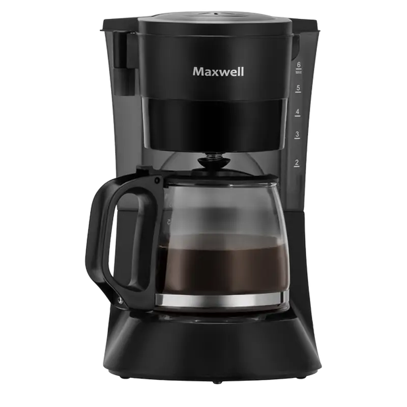 Капельная кофеварка Maxwell MW-1650, 600Вт, Чёрный - photo