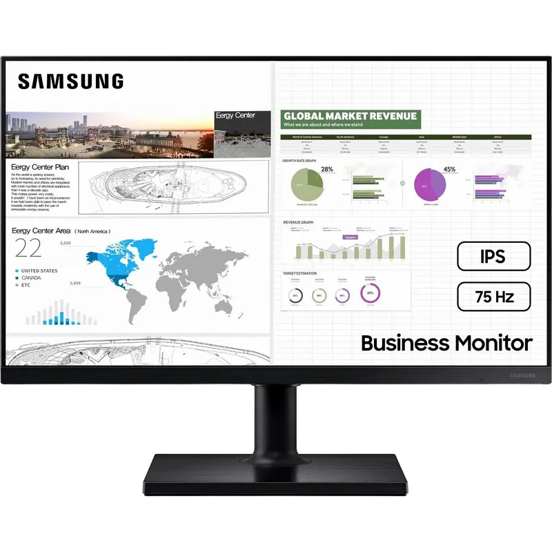 23,8" Монитор Samsung S24C430, IPS 1920x1080 FHD, Серый - photo