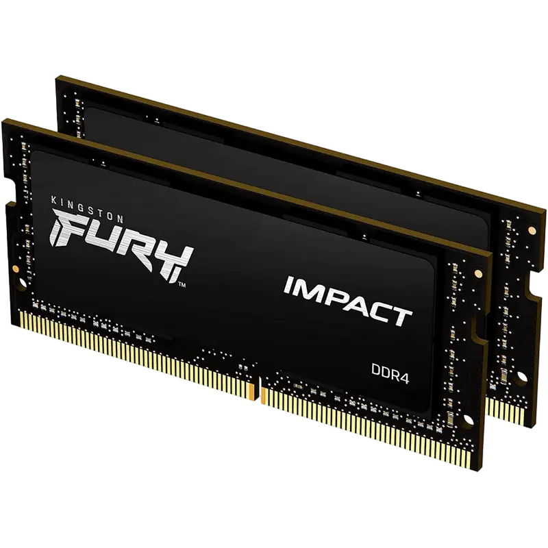 Оперативная память Kingston FURY Impact, DDR4 SDRAM, 3200 МГц, 32Гб, KF432S20IBK2/32 - photo