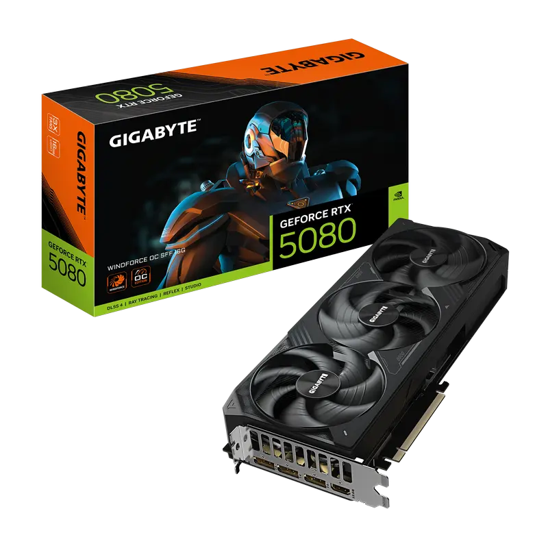 Placă Video Gigabyte GV-N5080WF3OC-16GD, 16GB GDDR7 256bit - photo