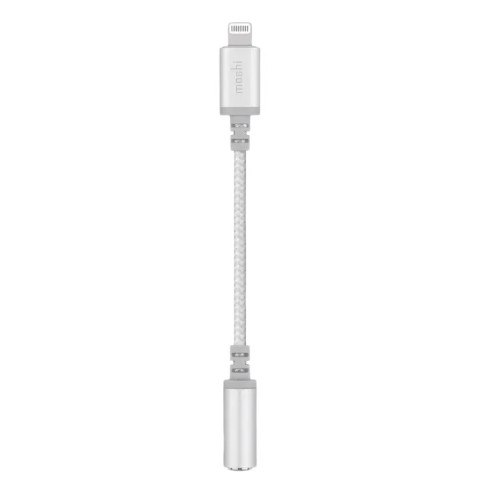 Audio Adaptor Moshi Integra Lightning to 3.5 mm, Lightning/3.5 mm (F), 0,11m, Argintiu - photo