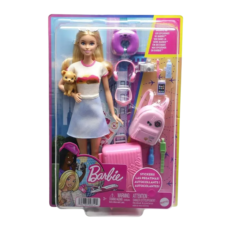 Papușa Barbie "Set de călătorie cu cățeluș"  HJY18 - photo