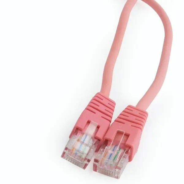  2m, Patch Cord  Pink, PP12-2M/RO, Cat.5E, Cablexpert, molded strain relief 50u" plugs - photo