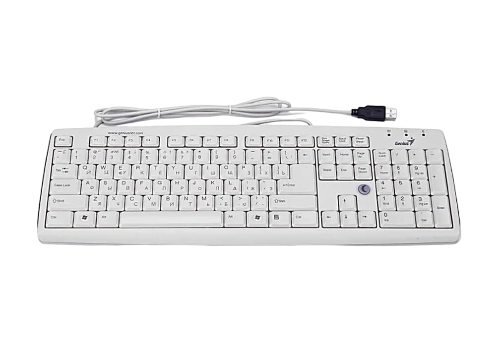 Клавиатура Genius KB-06XE, Проводное, Белый - photo
