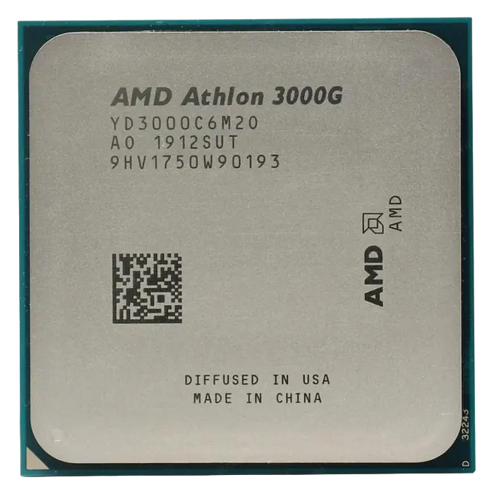 Процессор AMD Athlon 3000G, Radeon Vega 3 Graphics, 3 GPU cores, без кулера | Tray - photo