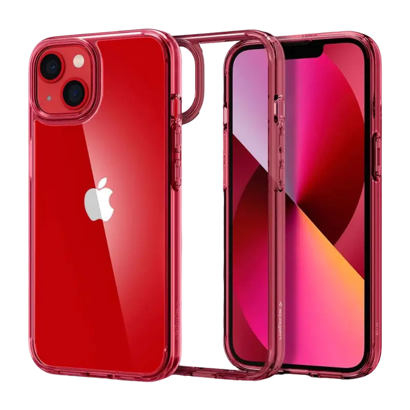 Чехол Spigen iPhone 13, Ultra Hybrid, Red Crystal - photo