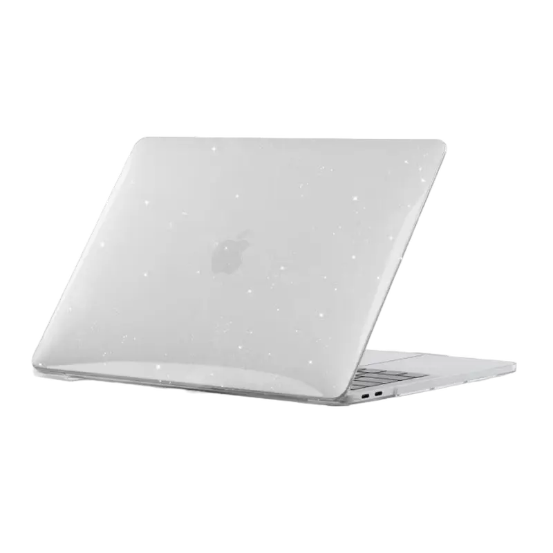 Чехол для ноутбука Tech Protect Smartshell Macbook Air 13 (2018-2020), 13", Поликарбонат, Glitter Clear - photo