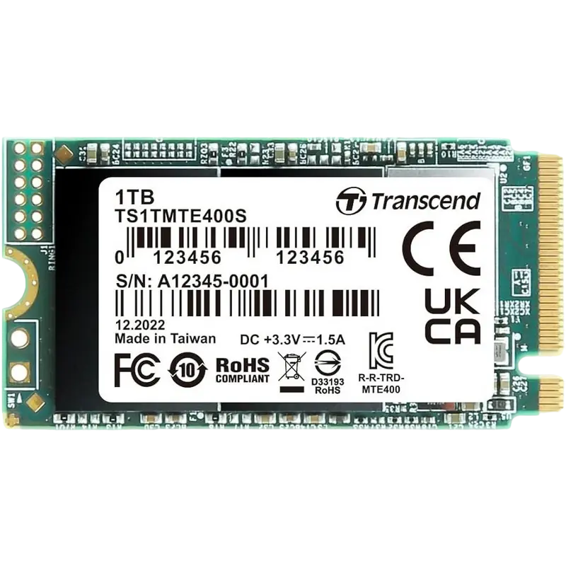 Накопитель SSD Transcend MTE400S, 1024Гб, TS1TMTE400S - photo