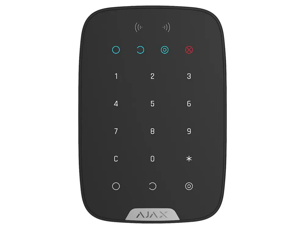 Tastatură tactilă fără fir Ajax KeyPad Plus, Negru - photo