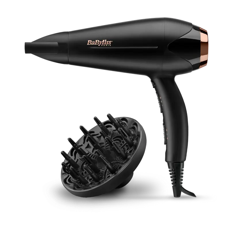 Фен BaByliss Turbo Shine D570DE, 2200 Вт, Чёрный - photo